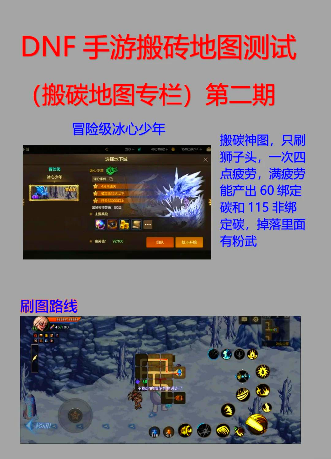 DNF手游搬砖哪个图最赚钱-DNF手游搬砖推荐图及收益分析